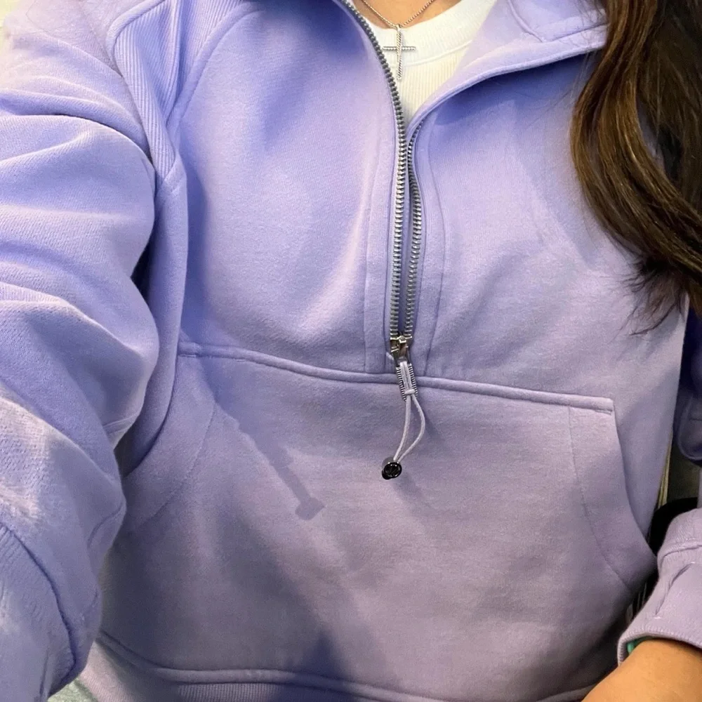 Lululemon Scuba Oversized Half-Zip Hoodie size M/L lilac smoke